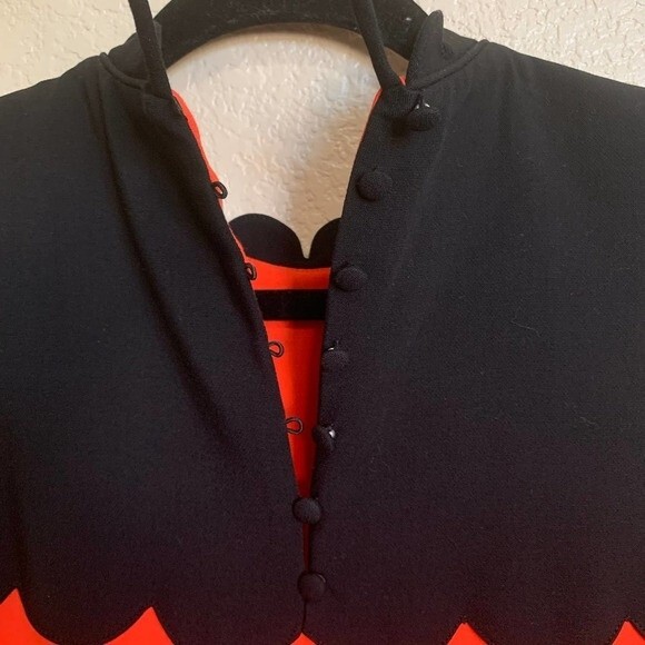 Victoria Beckham for target orange dress Scalloped Shift Dress size M posh spice - Picture 8 of 9